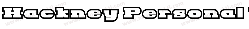 Hackney Personal Use字体转换